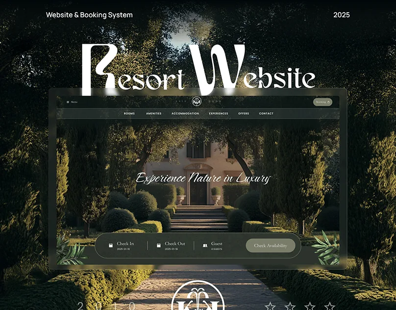 Palmara hotel website template preview