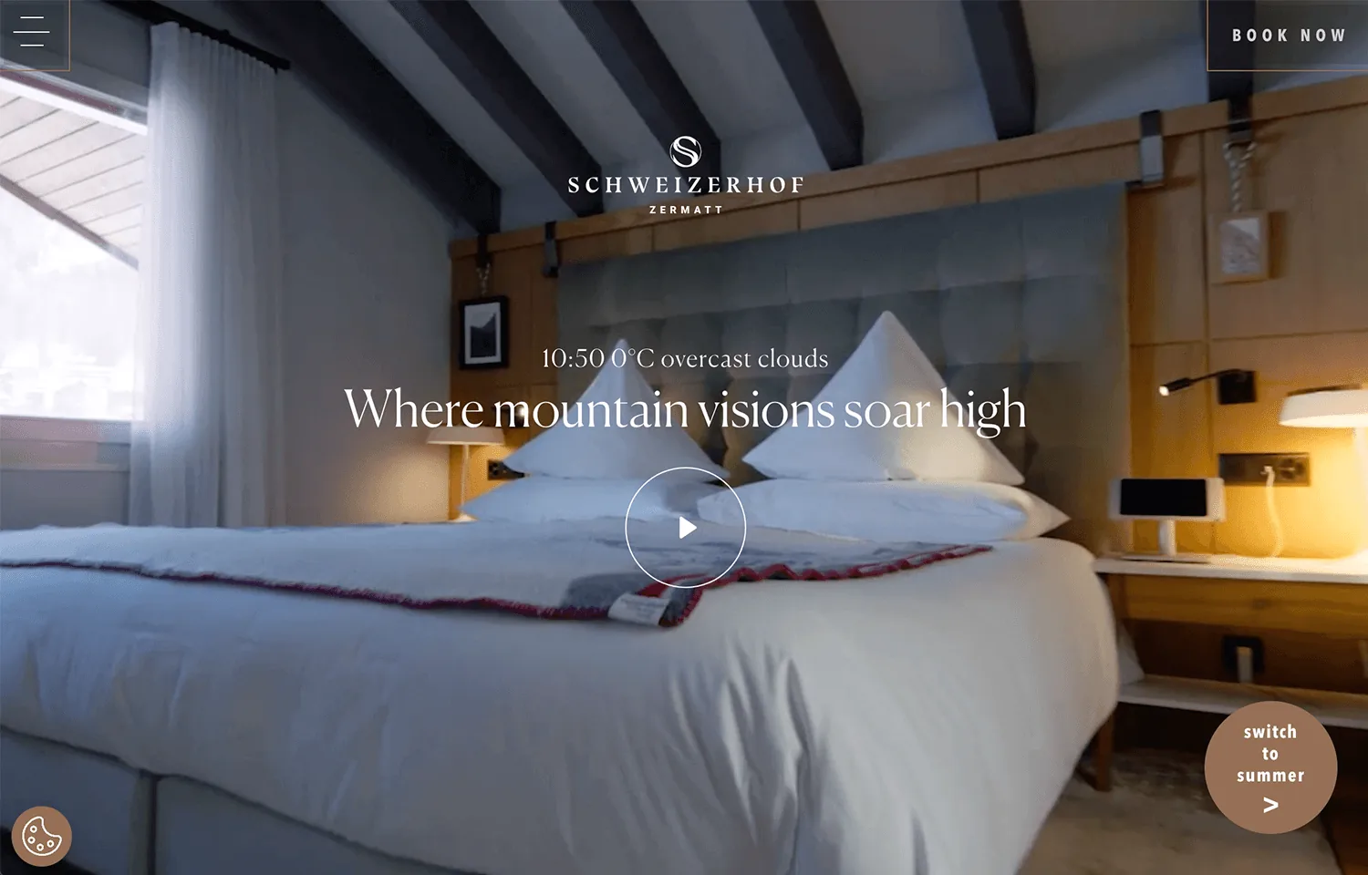 Sandbar hotel website template preview
